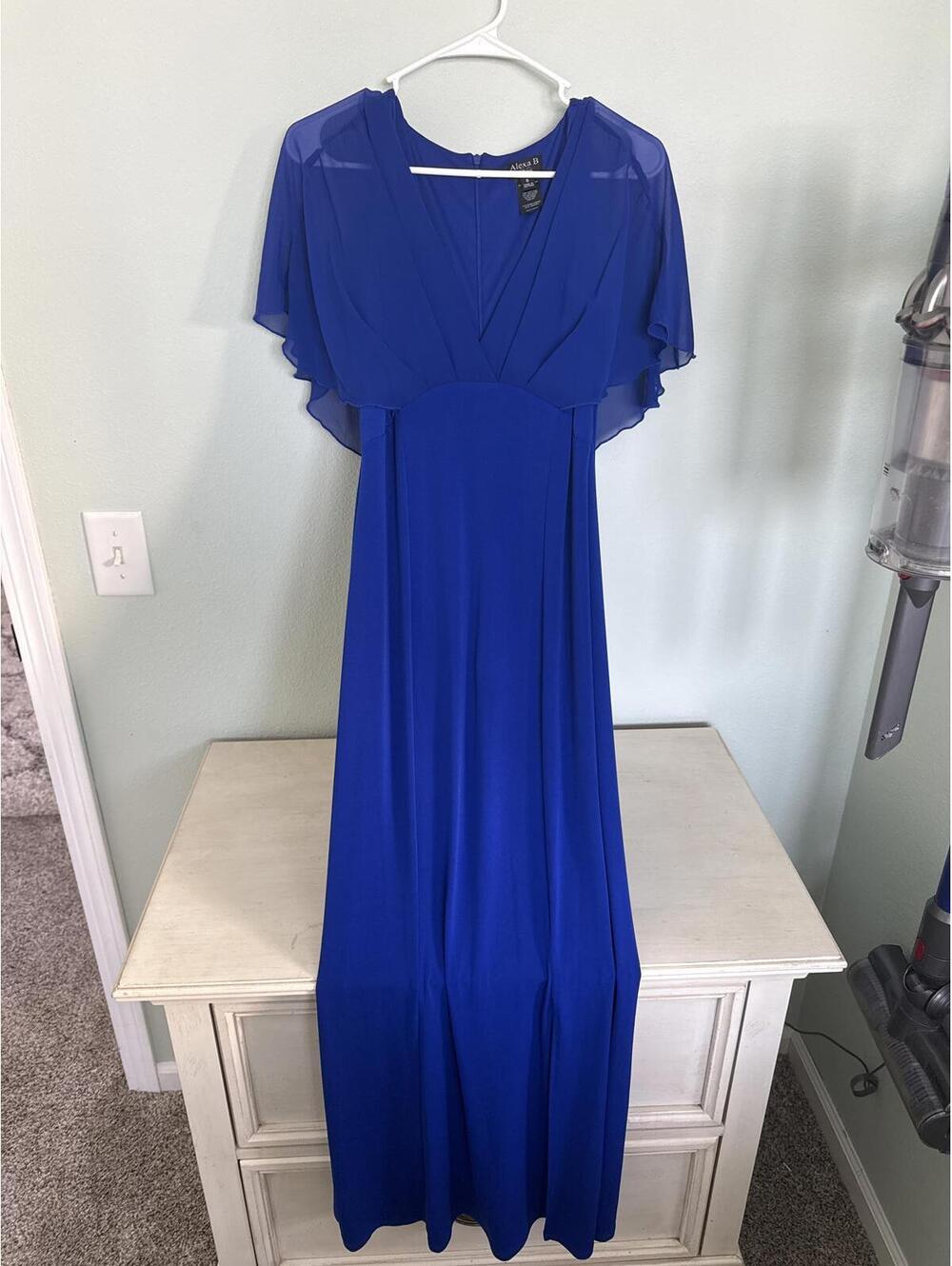 Alexa B Nites Royal Blue Evening Dress Size 6